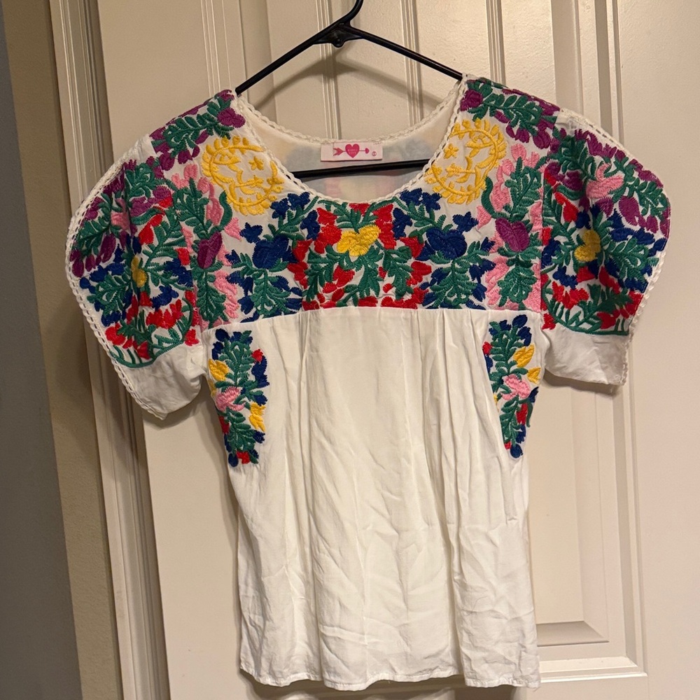 Buddy Love Multicolor Embroidered Blouse